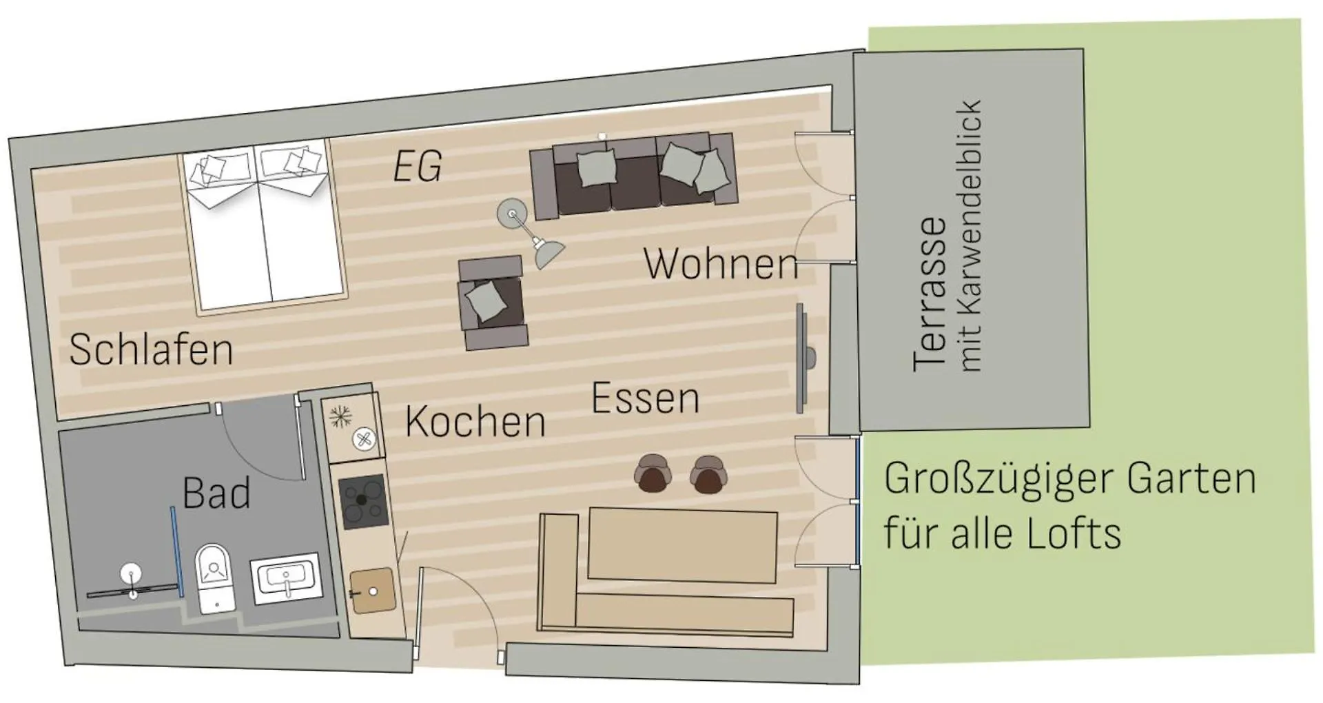 דירה מוטנוואלד Adlerhaus, Gartenwohnung -410-